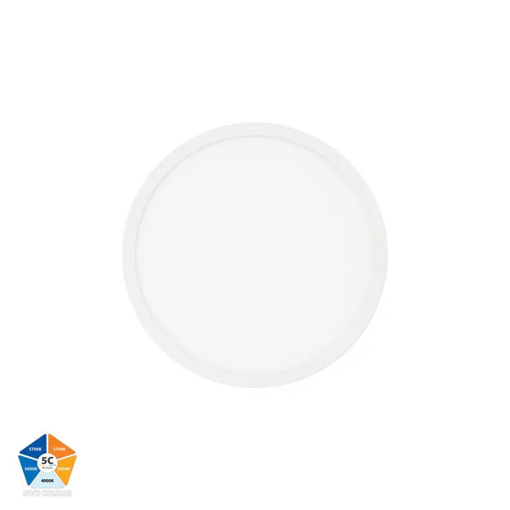 Havit Auster 18w LED Ceiling Mounted White Oyster Light - HV5863S-WHT - Image 3