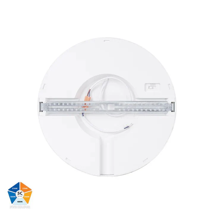 Havit Auster 24w LED Ceiling Mounted White Oyster Light - HV5864S-WHT - Image 5