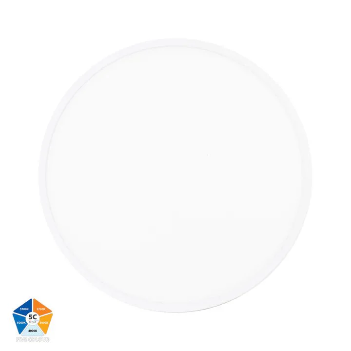 Havit Auster 36w LED Ceiling Mounted White Oyster Light - HV5865S-WHT - Image 3
