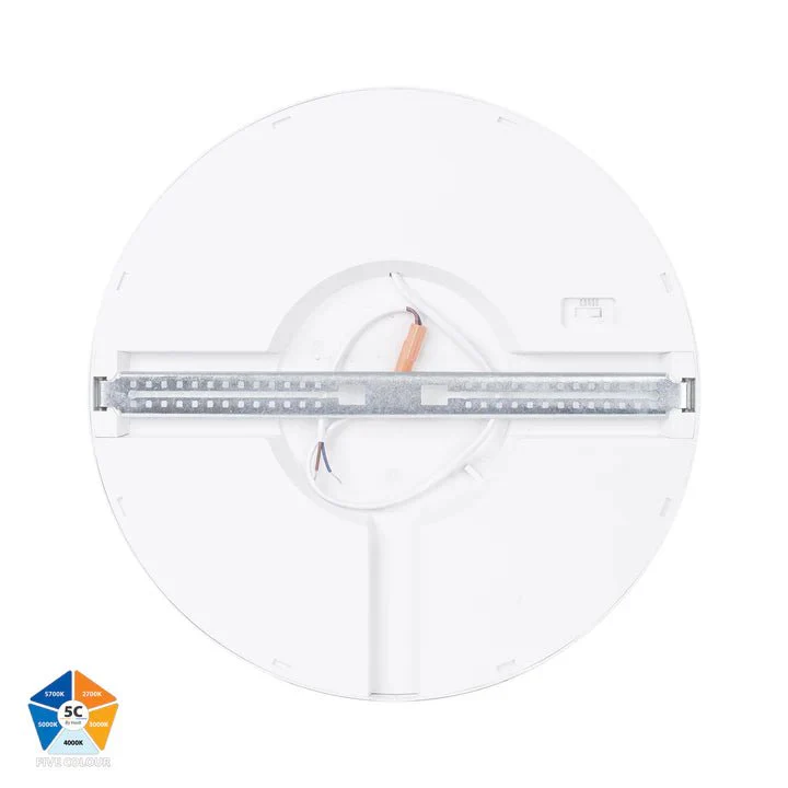 Havit Auster 36w LED Ceiling Mounted White Oyster Light - HV5865S-WHT - Image 5