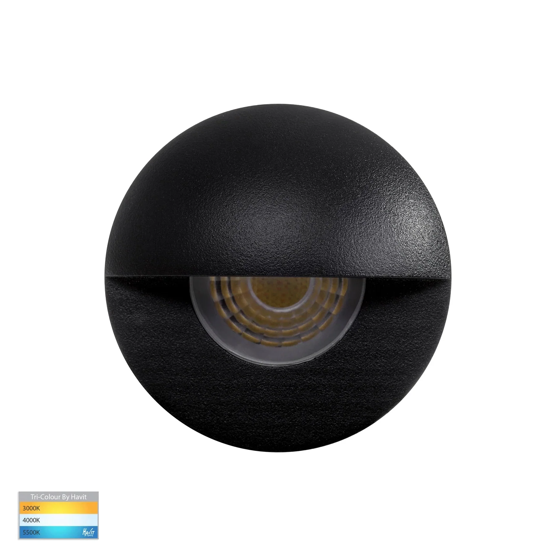 Havit ELITE - Aluminium LED Wall or Step Light with Eyelid - Black or Silver - Image 2