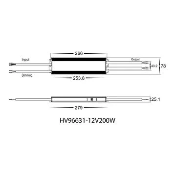 Havit HV96631-12V200W | HV96631-24V200W - 200W Dali 2 + Push Dim Dimmable LED Driver - Image 2