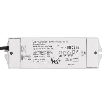 Havit HV96631-12V60W | HV96631-24V60W - 60W Dali 2 + Push Dim Dimmable LED Driver