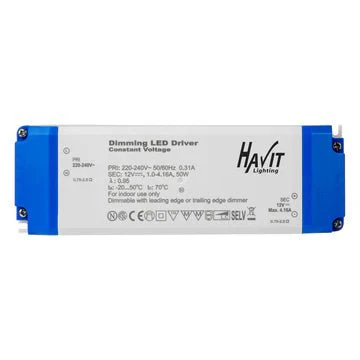 Havit HV9668-12V50W | HV9668-24V50W- 50w Triac Dimmable Indoor LED Driver