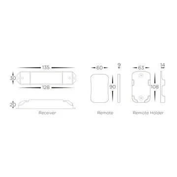 Havit LED Strip Light RGB Controller 12V / 24V White - HV9102-SPI-16S+M16S - Image 2