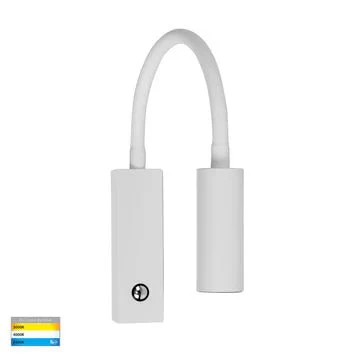 Havit Lesen 3W LED Adjustable Wall Light With Flexible Arm White HV3687T-WHT