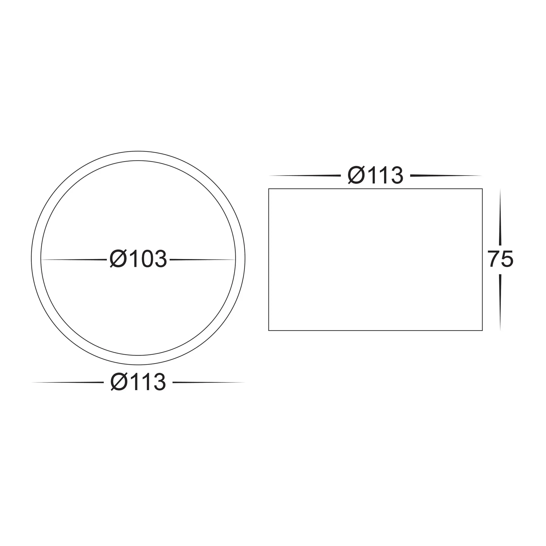 Nella LED Downlight 12w Black, White CCT HV5803T-BLK, HV5803T-WHT Havit Lighting - Image 3