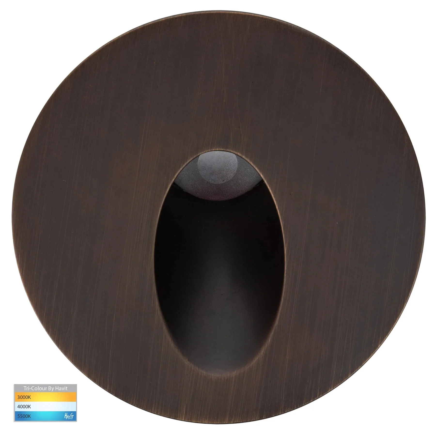 Havit Reces 76mm Round TRI Colour Recessed LED Step Light - Image 5
