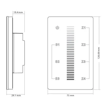 Havit Single Coloured LED Touch Panel - HV9101-2830A - Image 2