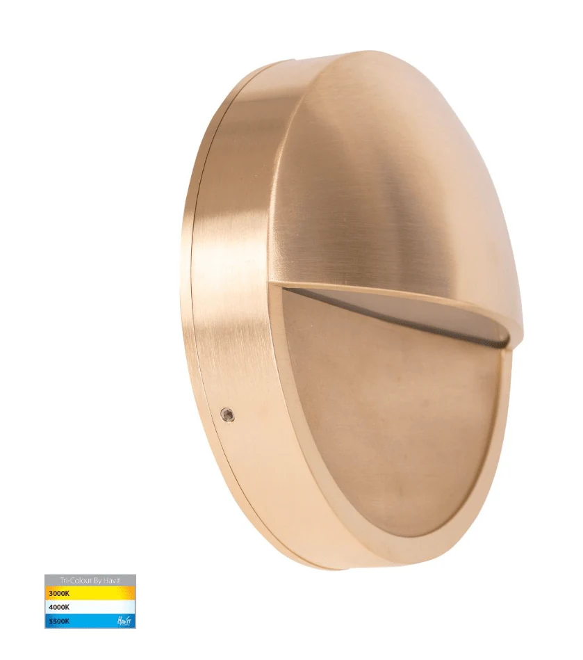 Havit Veko 10W Solid Brass Step Lights with Eyelid - HV2929T-BR-240V - Image 4