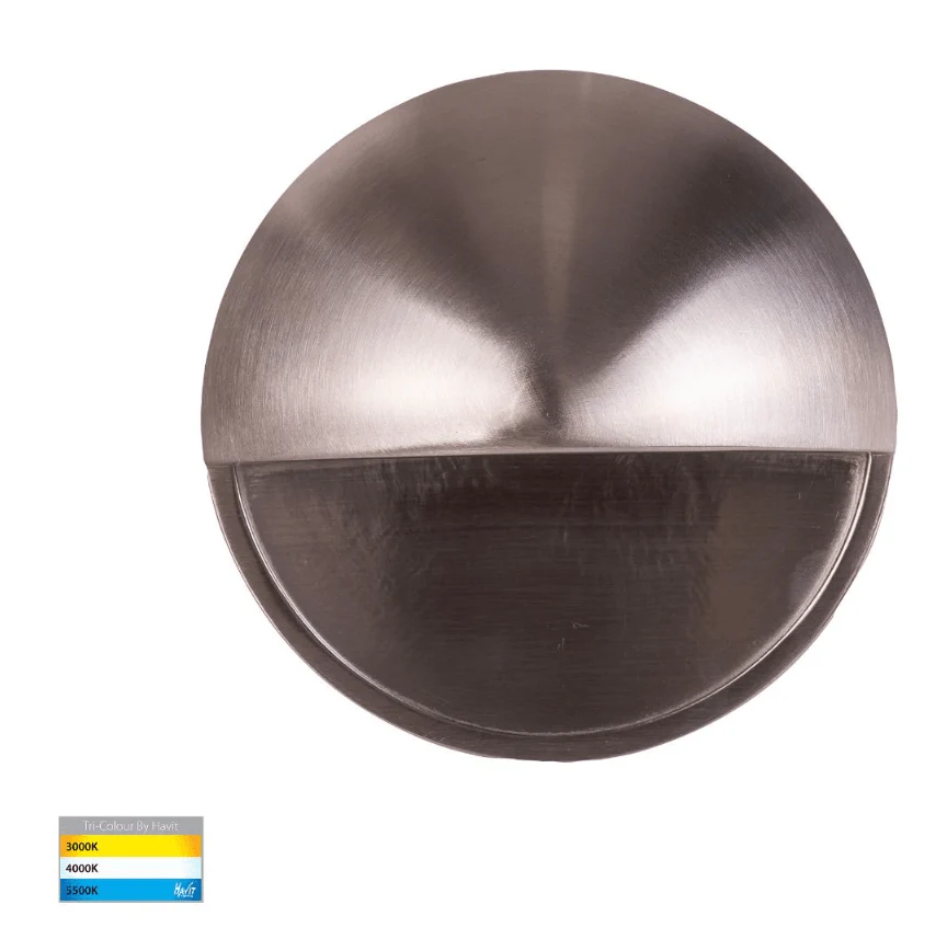Havit Veko 6W 316 Solid Stainless Steel Step Lights with Eyelid - HV2928T-SS316-12V