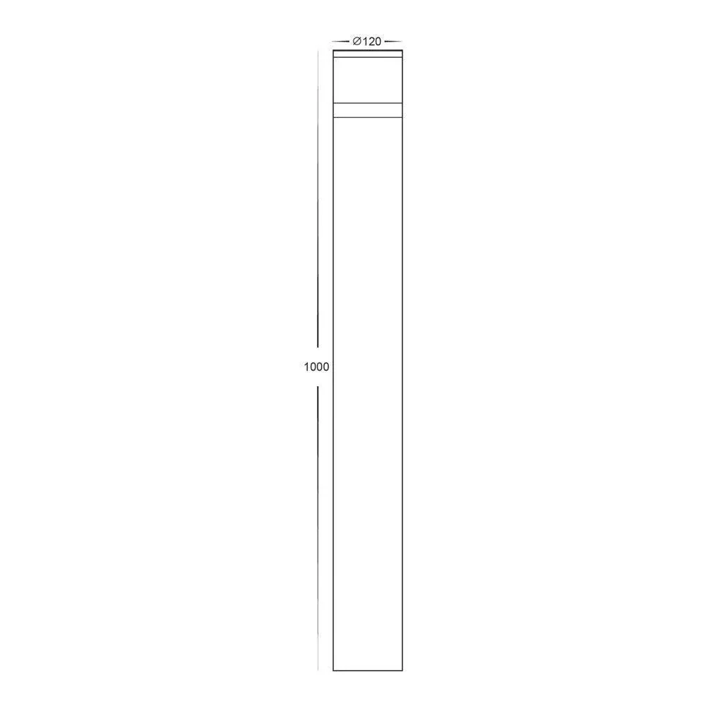 Highlite LED Bollard Light 24v CCT Black in Small/Large Havit Lighting - HV1625T, HV1626T-24V - Image 3