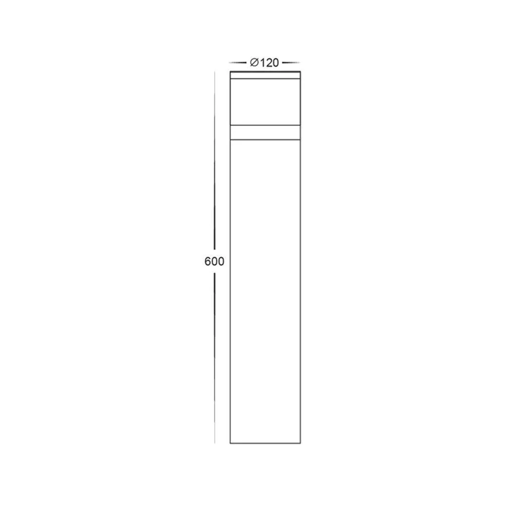 Highlite LED Bollard Light 24v CCT Black in Small/Large Havit Lighting - HV1625T, HV1626T-24V - Image 4
