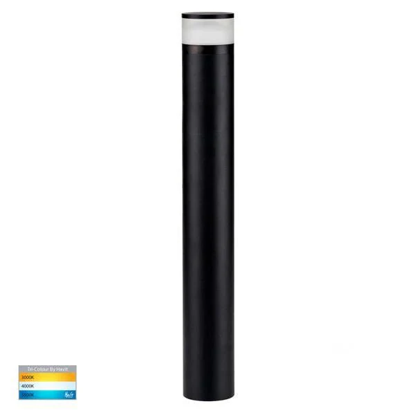 Highlite LED Bollard Light CCT Black Round in Small/Large Havit Lighting - HV1625T, HV1626T - Image 2