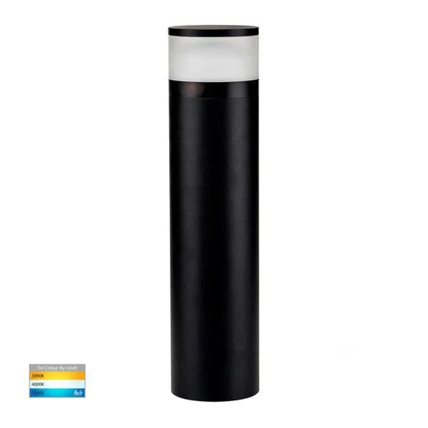 Highlite LED Bollard Light CCT Black Round in Small/Large Havit Lighting - HV1625T, HV1626T - Image 3