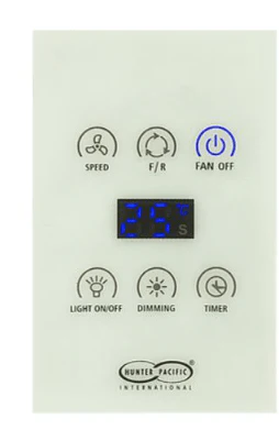 Hunter Pacific New Image DC Ceiling Fan with CCT Led Light, Remote and Wall Control in Black 52" - Image 2