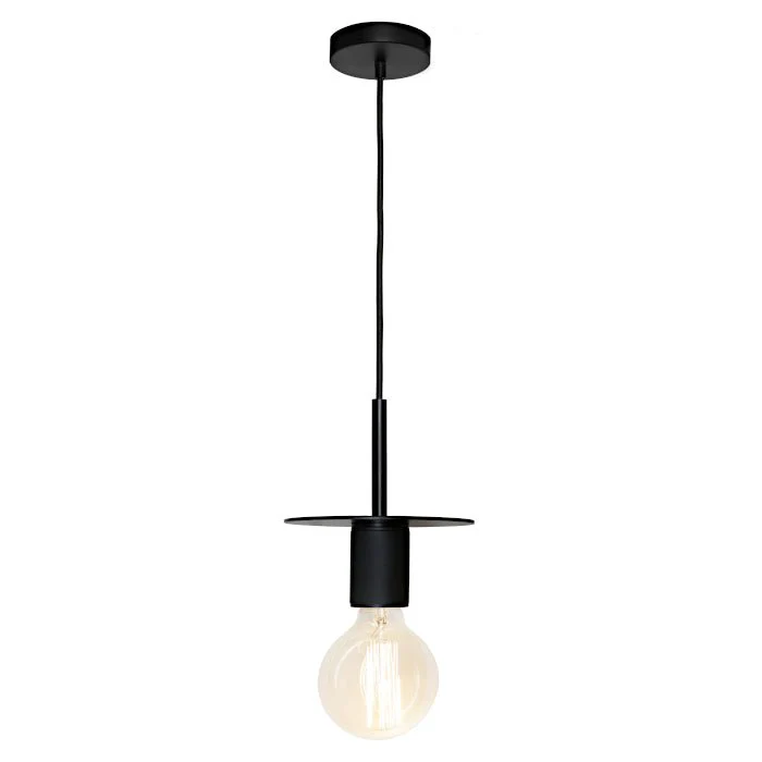 Inka 1 Light Pendant Black or Gold