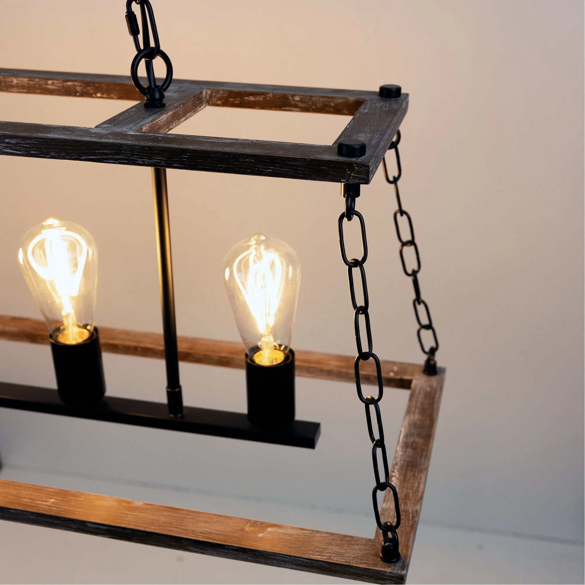 Island 5 Light Pendant Natural / Black - SL65115 - Image 4