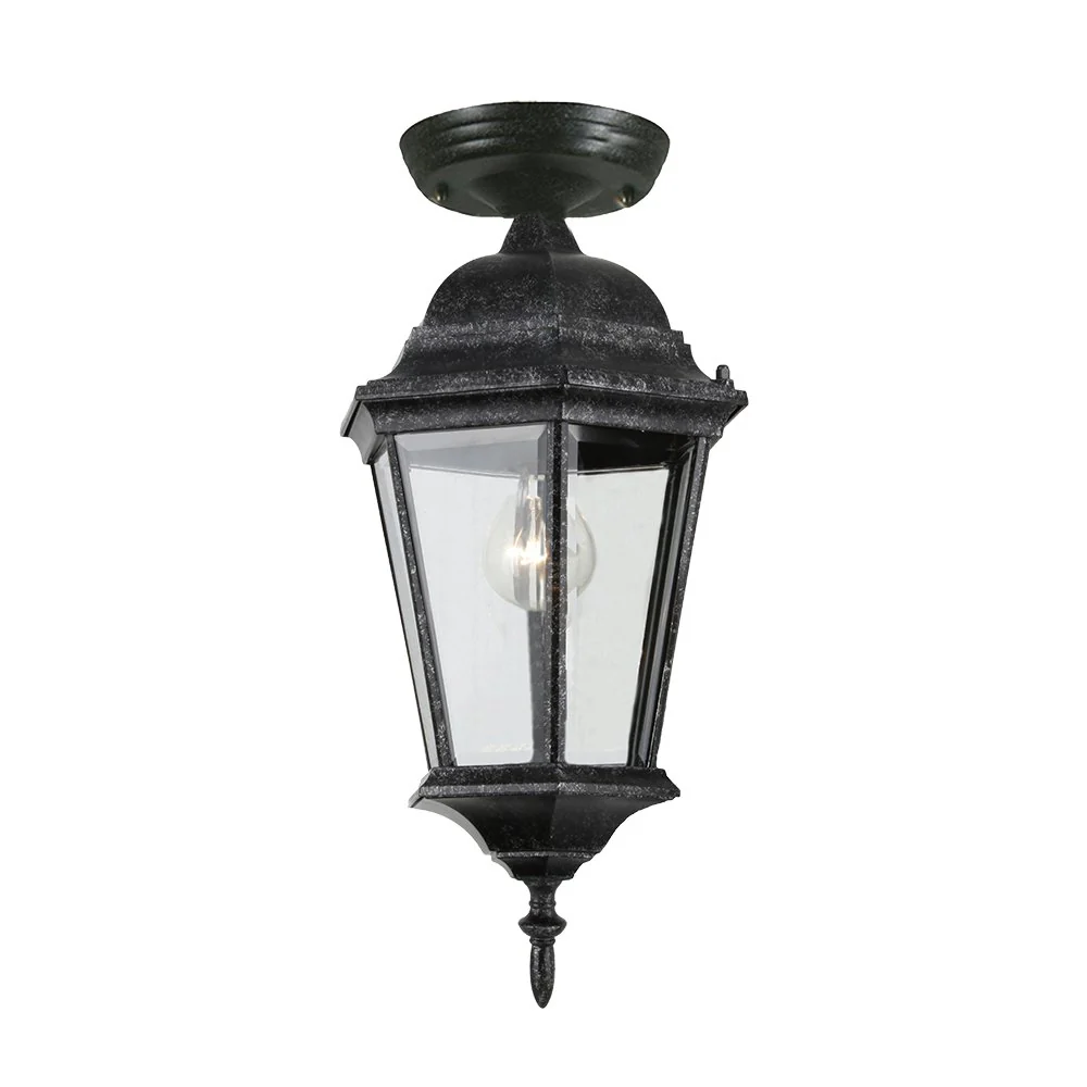 JUNCTION Exterior Small or Medium Antique Black Under Eave Light