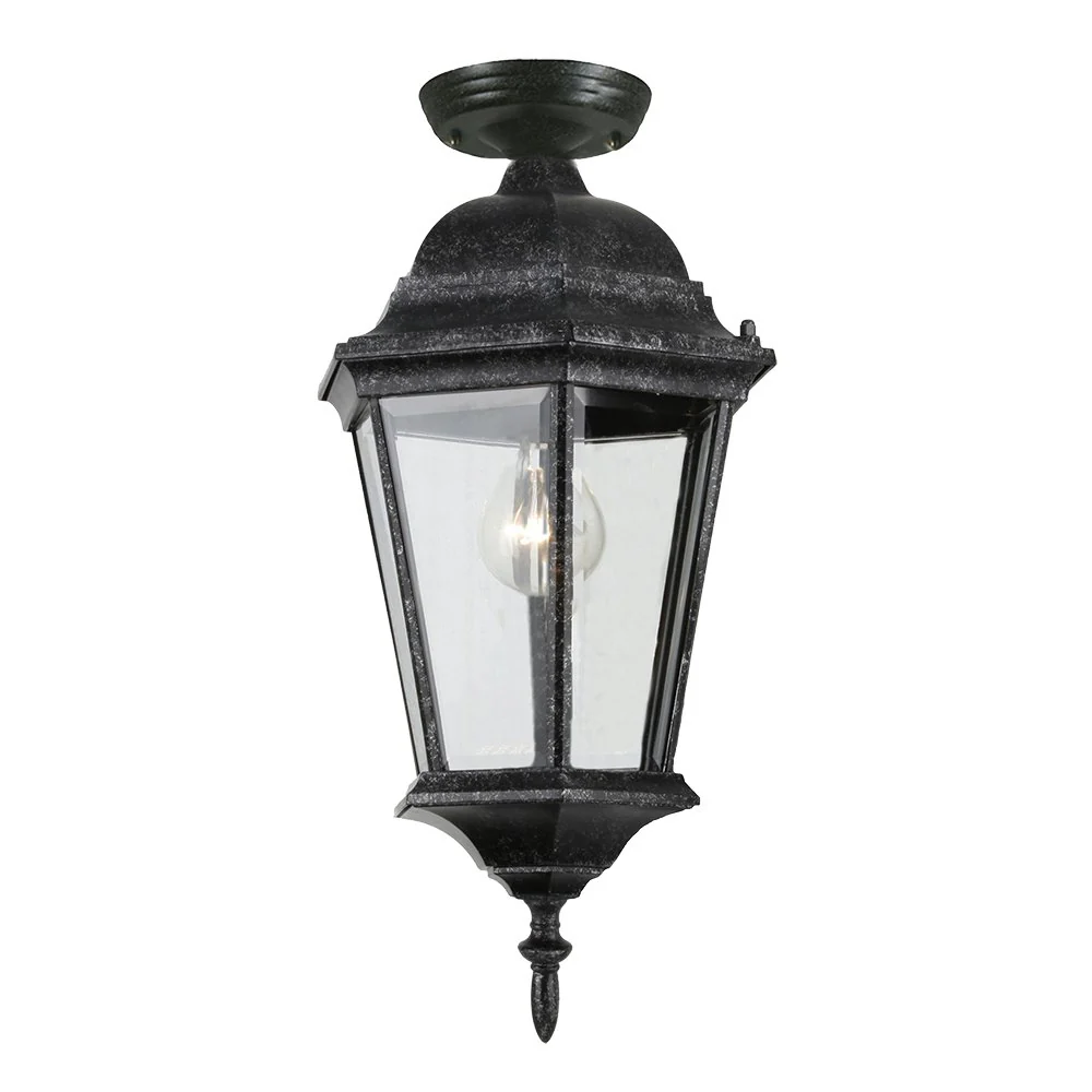 JUNCTION Exterior Small or Medium Antique Black Under Eave Light - Image 2