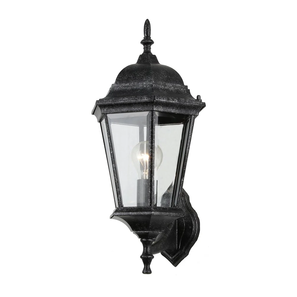 JUNCTION Exterior Small or Medium Antique Black Wall Bracket Light - Image 2