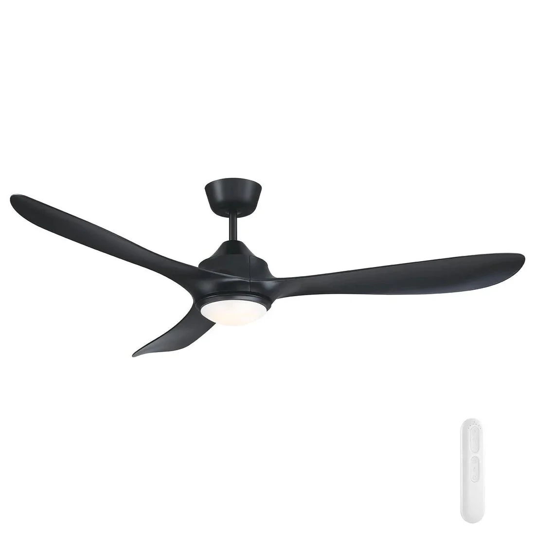 Mercator Juno 56" ABS 3 Blade DC Ceiling Fan with 18W LED Light & Remote