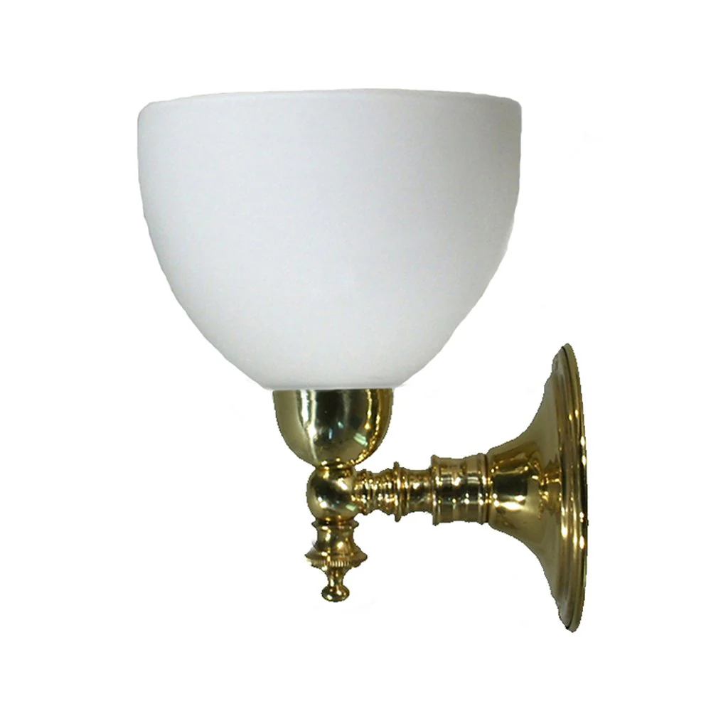 KOSCINA 1 Light Chrome or Brass Frost Glass Wall Light - Image 2