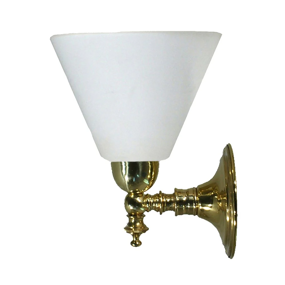 KOSCINA 1 Light Clear or Frost Glass Wall Light - Chrome or Brass - Image 7