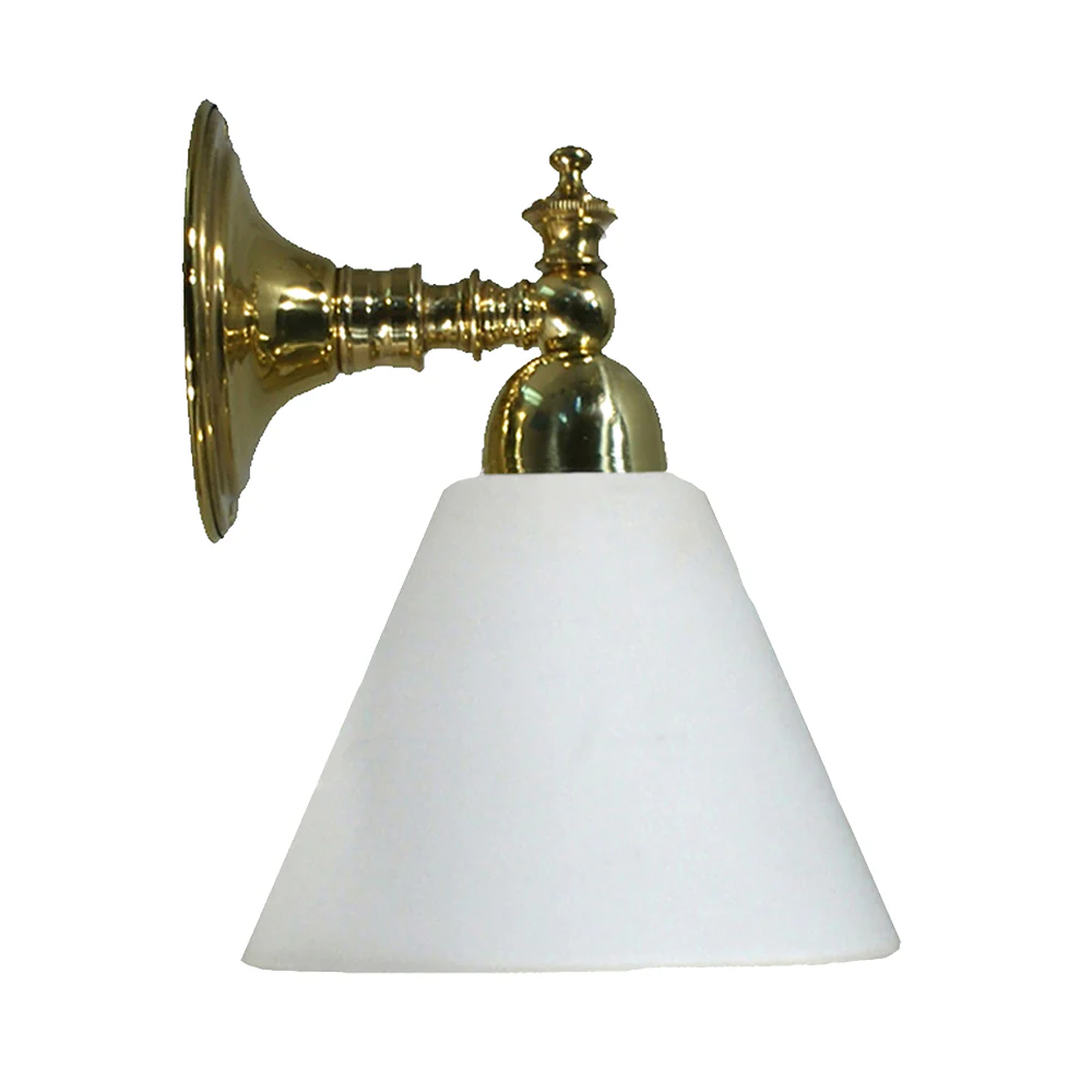 KOSCINA 1 Light Clear or Frost Glass Wall Light - Chrome or Brass - Image 8
