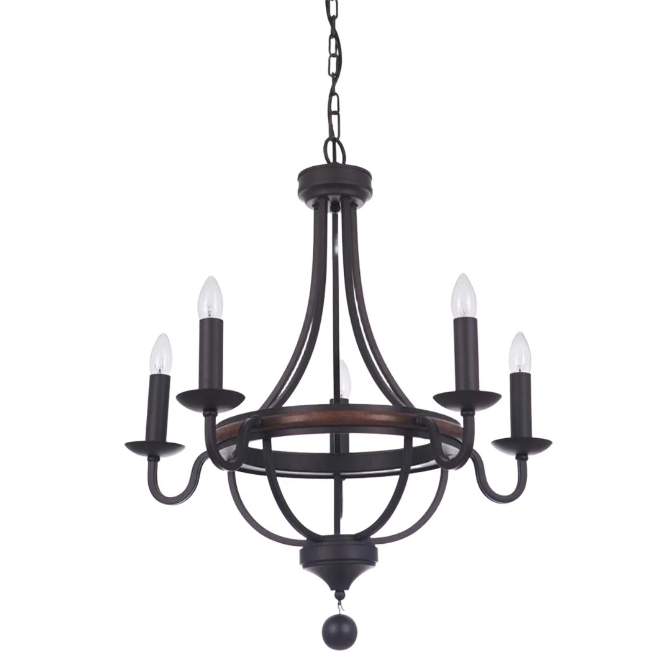 LAKEWOOD 3 or 5 or 8 Light Bronze Pendant Light - Image 2