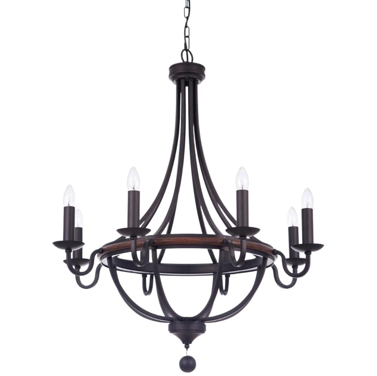 LAKEWOOD 3 or 5 or 8 Light Bronze Pendant Light - Image 3