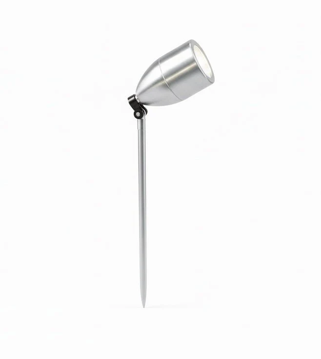 LC1487C Titanium Aluminium Adjustable Garden Spike Light 12v 7w