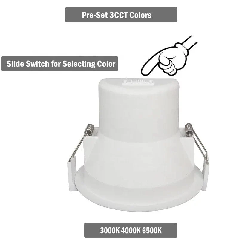 LC310 10W Tri-Colour Dimmable Ultra-low Glare LED Downlight 90mm Cut Out - Image 3