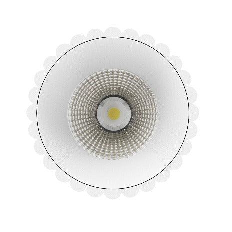 LC411 12W Ripple Pendant COB Downlight Tri Colour White, Black or Brass | Lighting Creations - Image 8