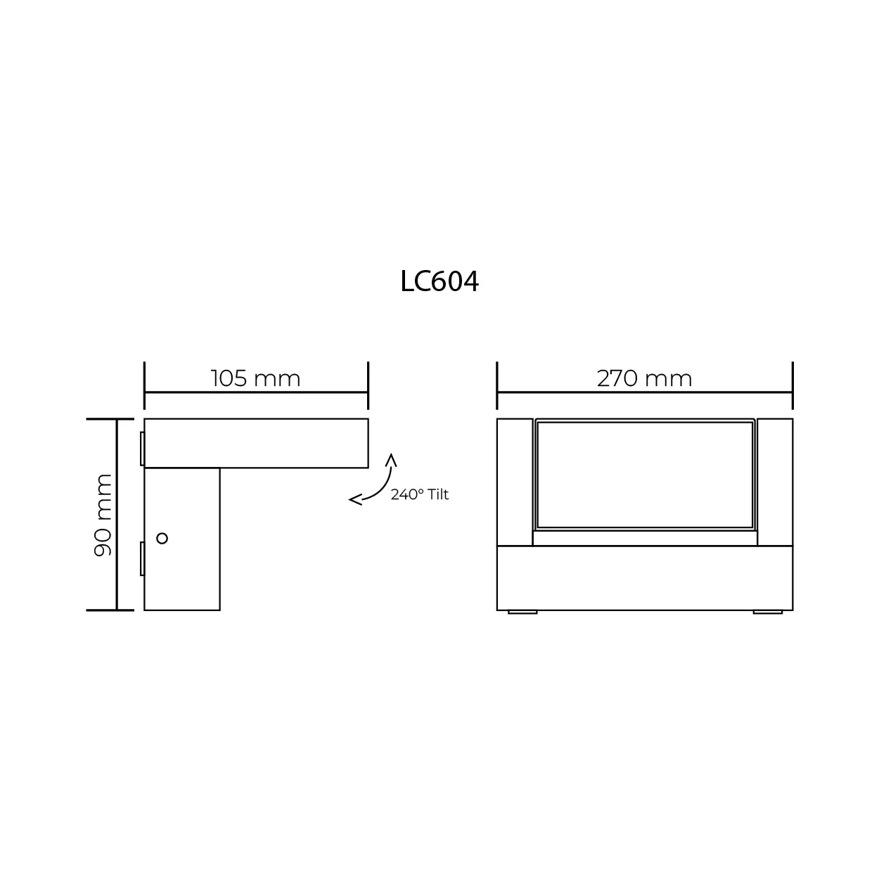 LC600 Adjustable LED Floodlight Series With or Without Sensor by Lighting Creations - Image 9