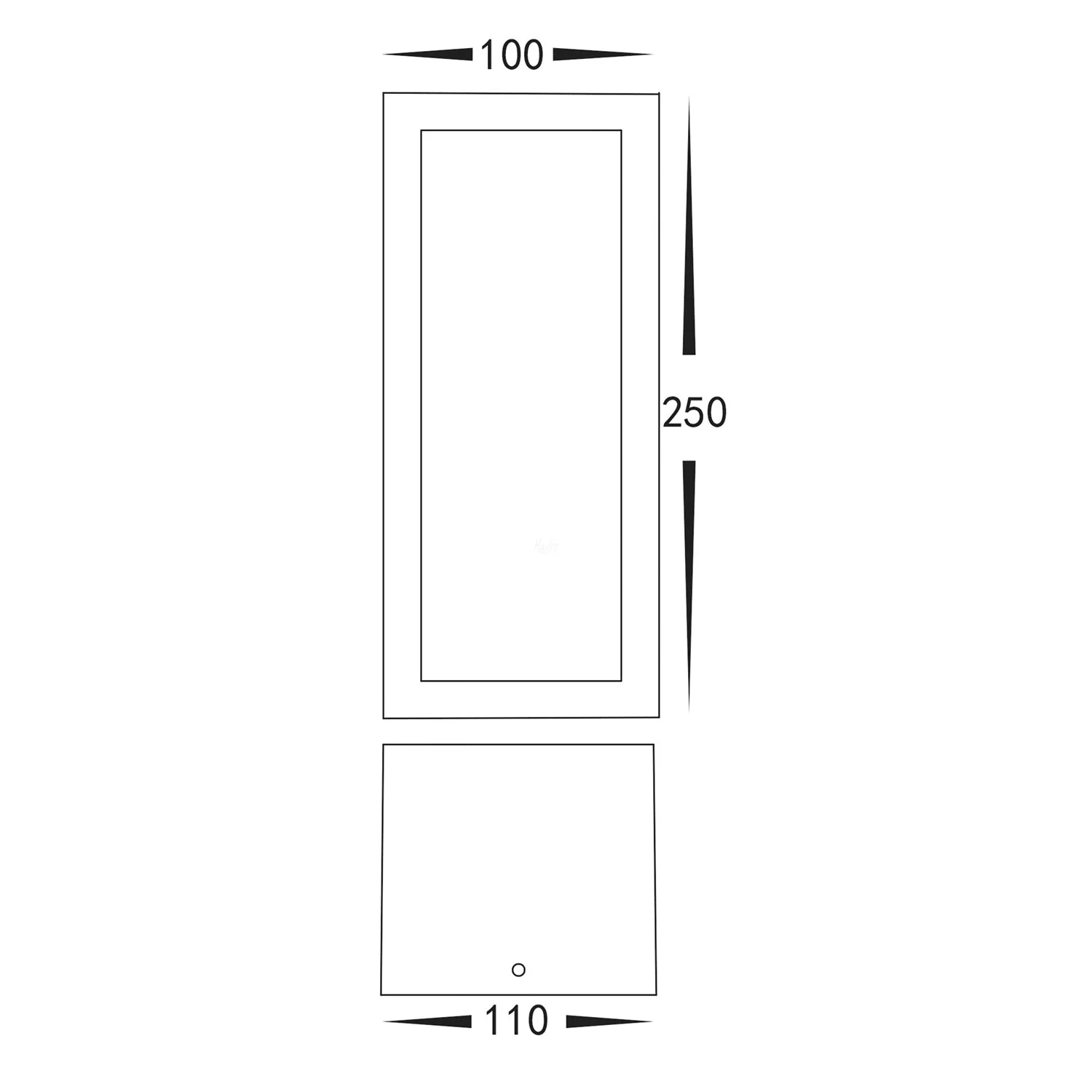 LED Outdoor Wall Light 12w in Black or White Havit Lighting - HV3669T - Image 5
