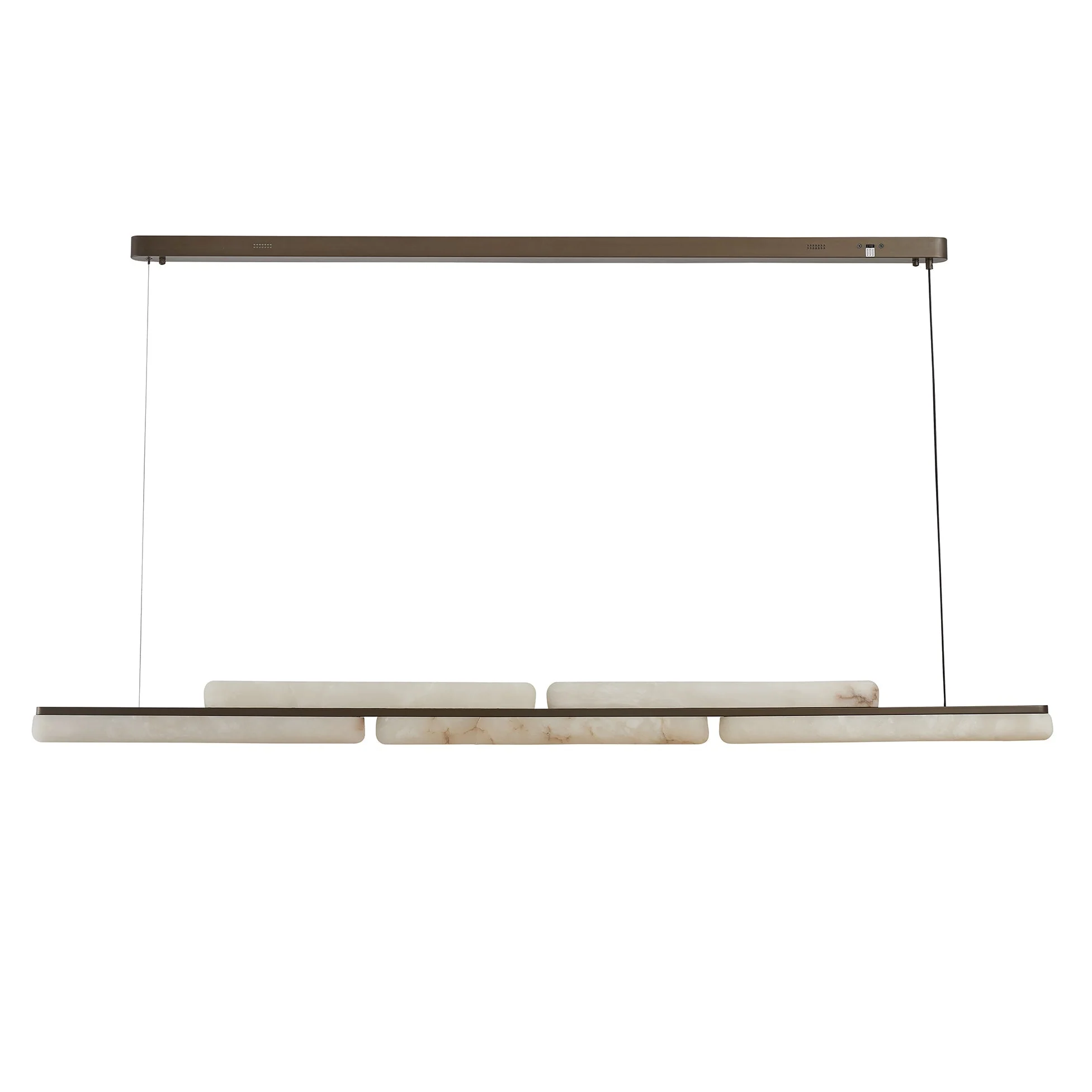 Lina Marble Pendant Light in Antique Brass or Brass | Lighting Creations