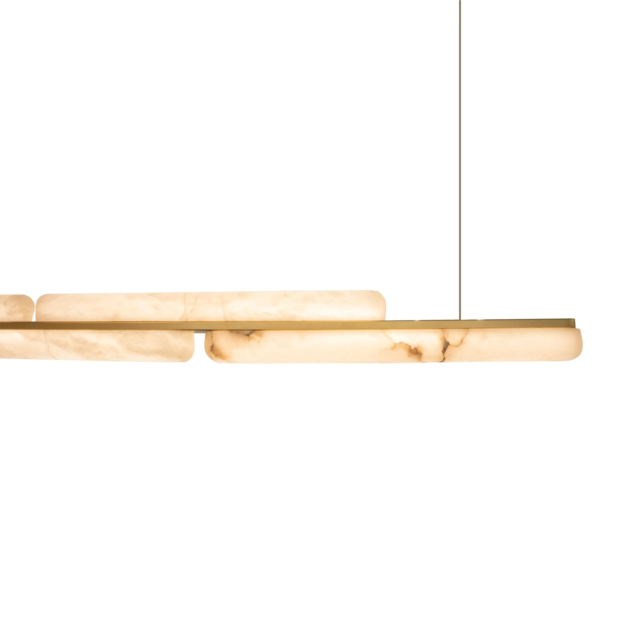 Lina Marble Pendant Light in Antique Brass or Brass | Lighting Creations - Image 10