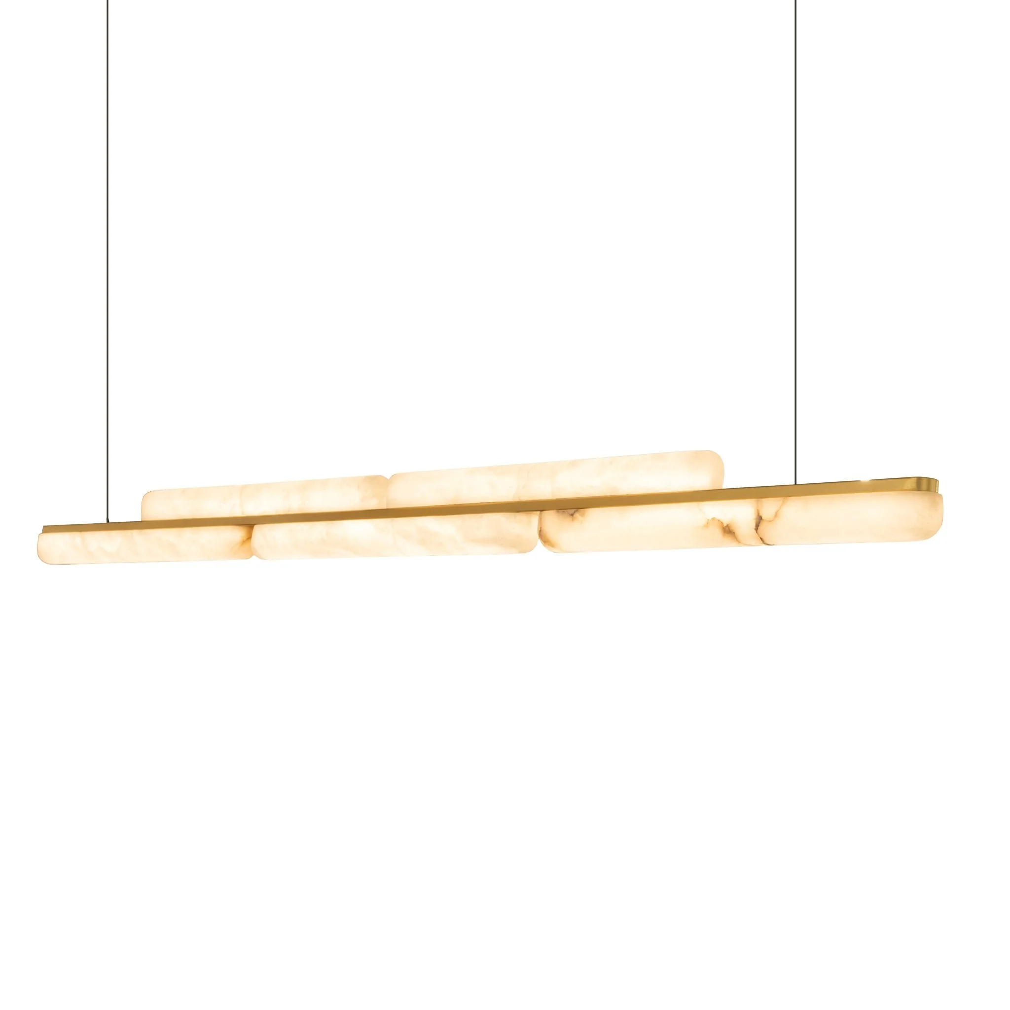 Lina Marble Pendant Light in Antique Brass or Brass | Lighting Creations - Image 13