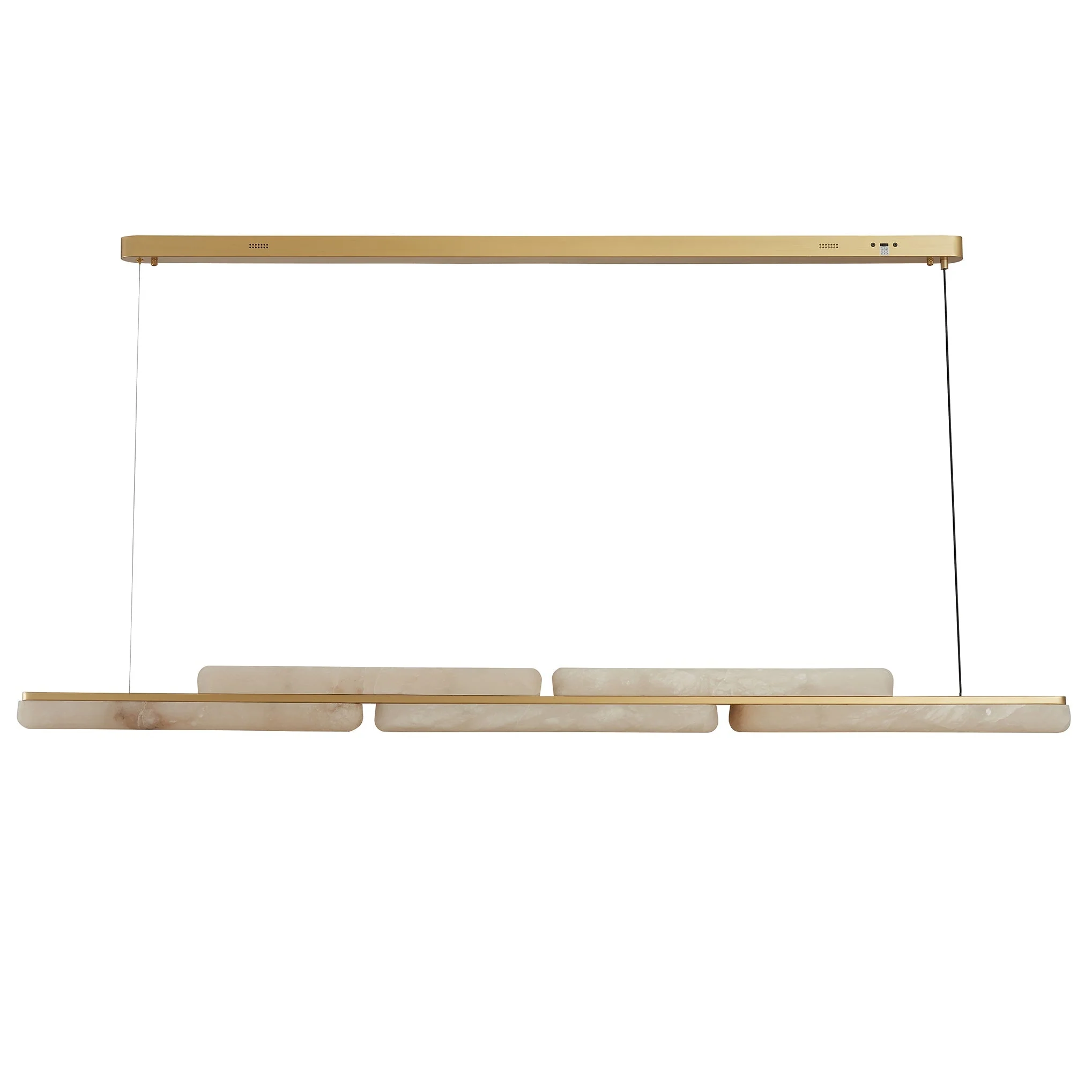 Lina Marble Pendant Light in Antique Brass or Brass | Lighting Creations - Image 2