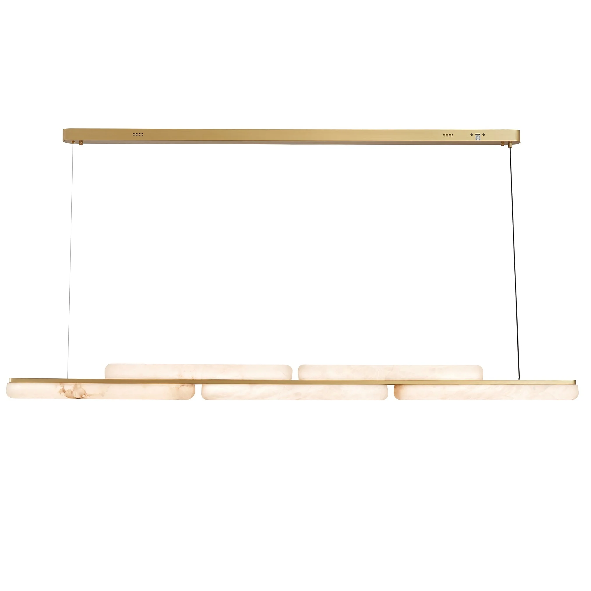 Lina Marble Pendant Light in Antique Brass or Brass | Lighting Creations - Image 4