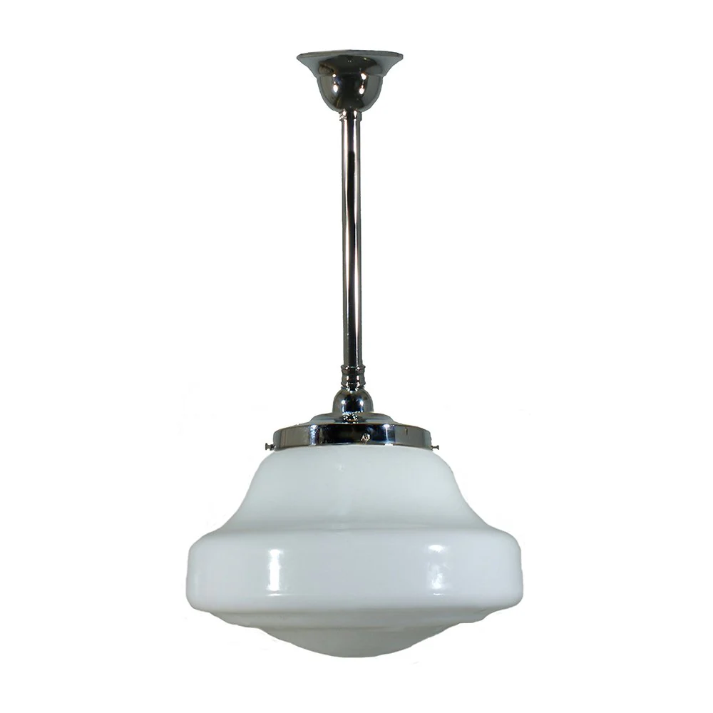 LINCOLN 1 Light Rod Pendant Light - Black/Chrome/Polished Brass/Chrome Retro - Image 2