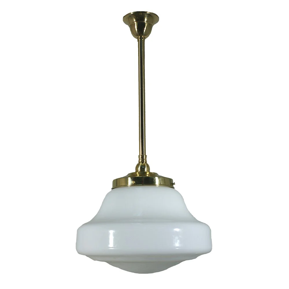 LINCOLN 1 Light Rod Pendant Light - Black/Chrome/Polished Brass/Chrome Retro - Image 3