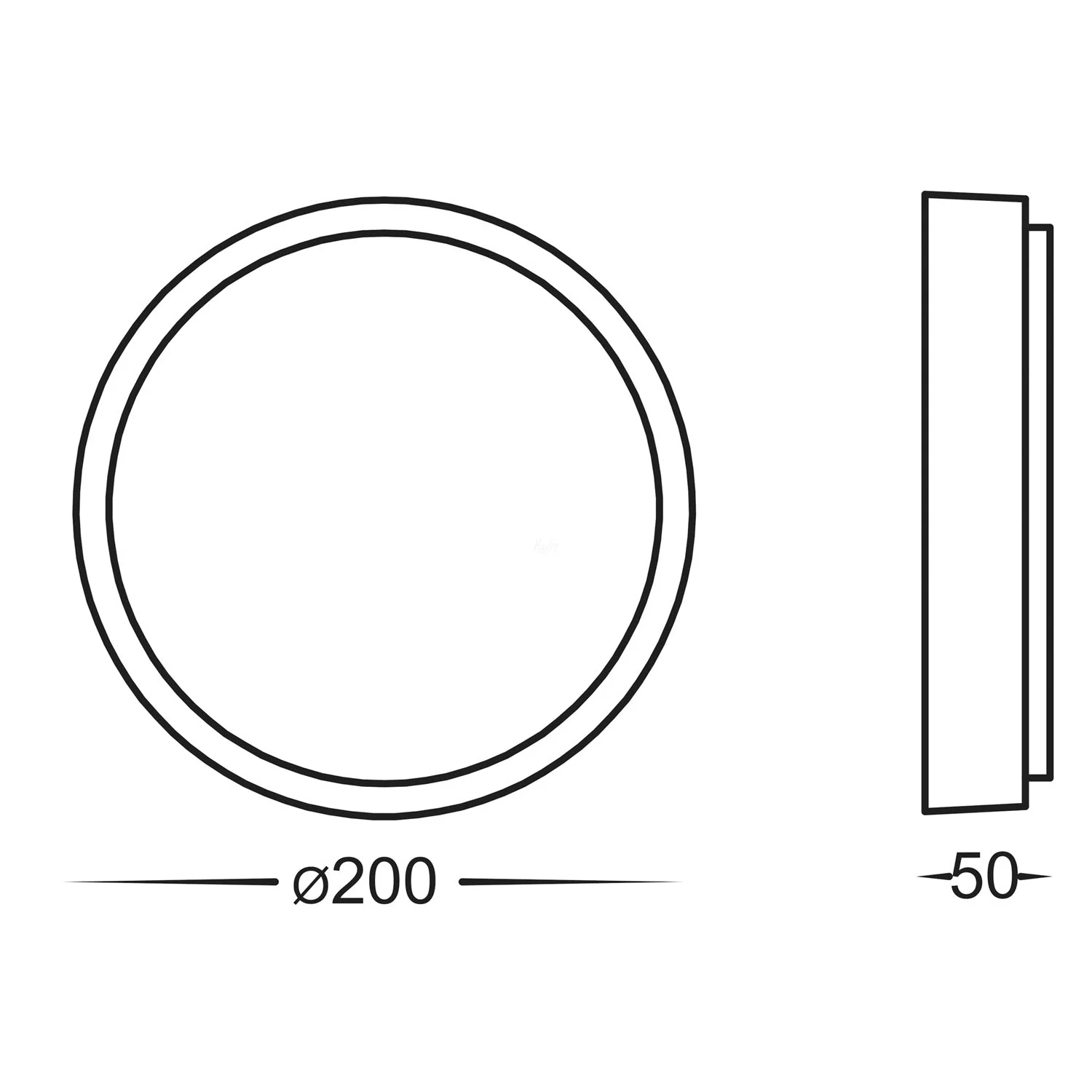Liptor Surface Mounted LED Bunker Light Small CCT 10w in Black or White Havit Lighting - HV36051T - Image 8