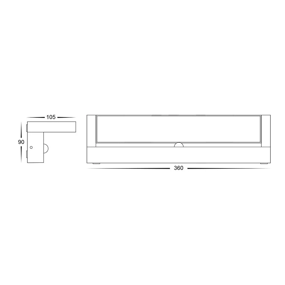 Havit Locu Aluminium Black Adjustable LED Floodlight 12w - 24w - 36w With or Without Sensor - Image 19
