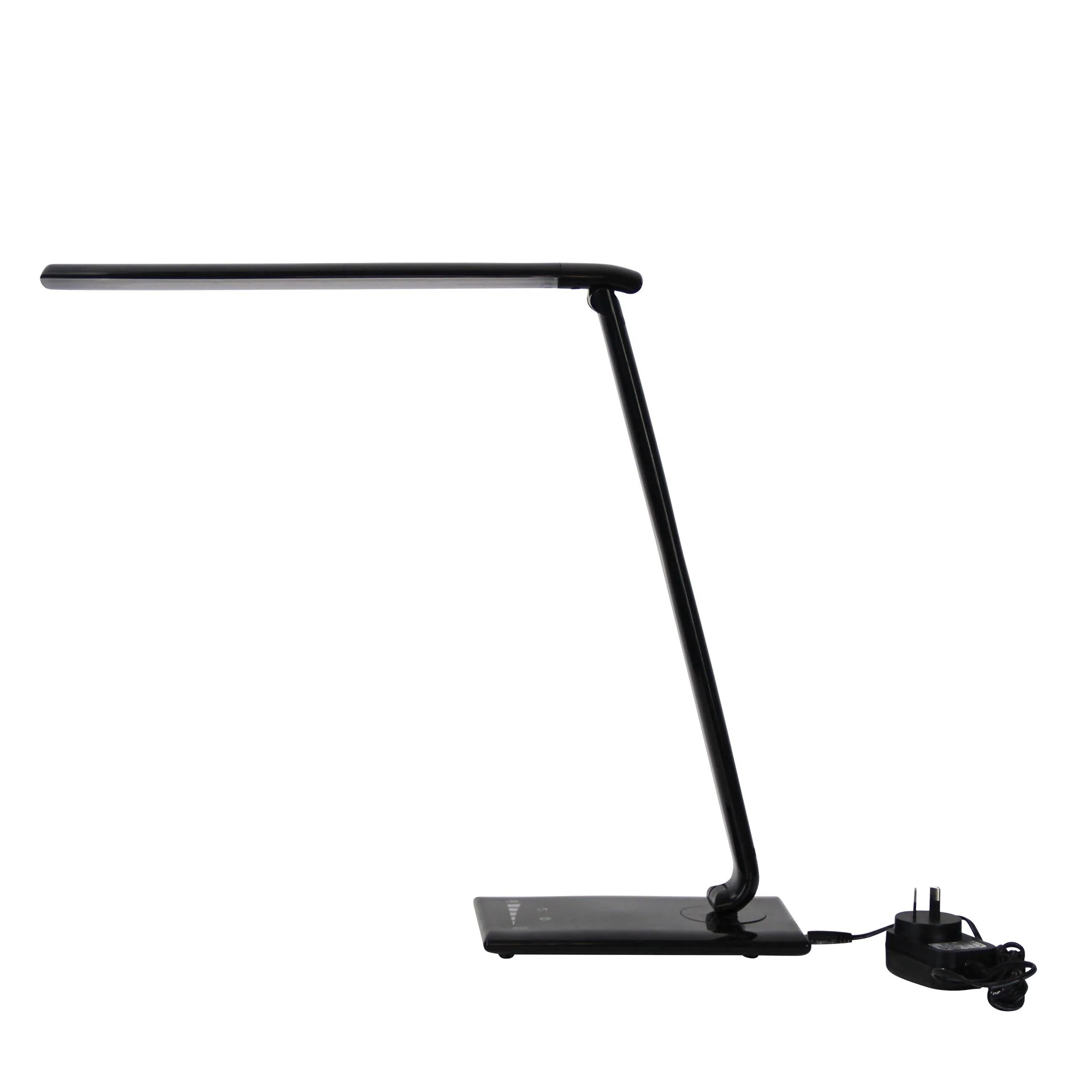 Luke LED Black Desk Lamp Touch Dim USB Port - Image 2