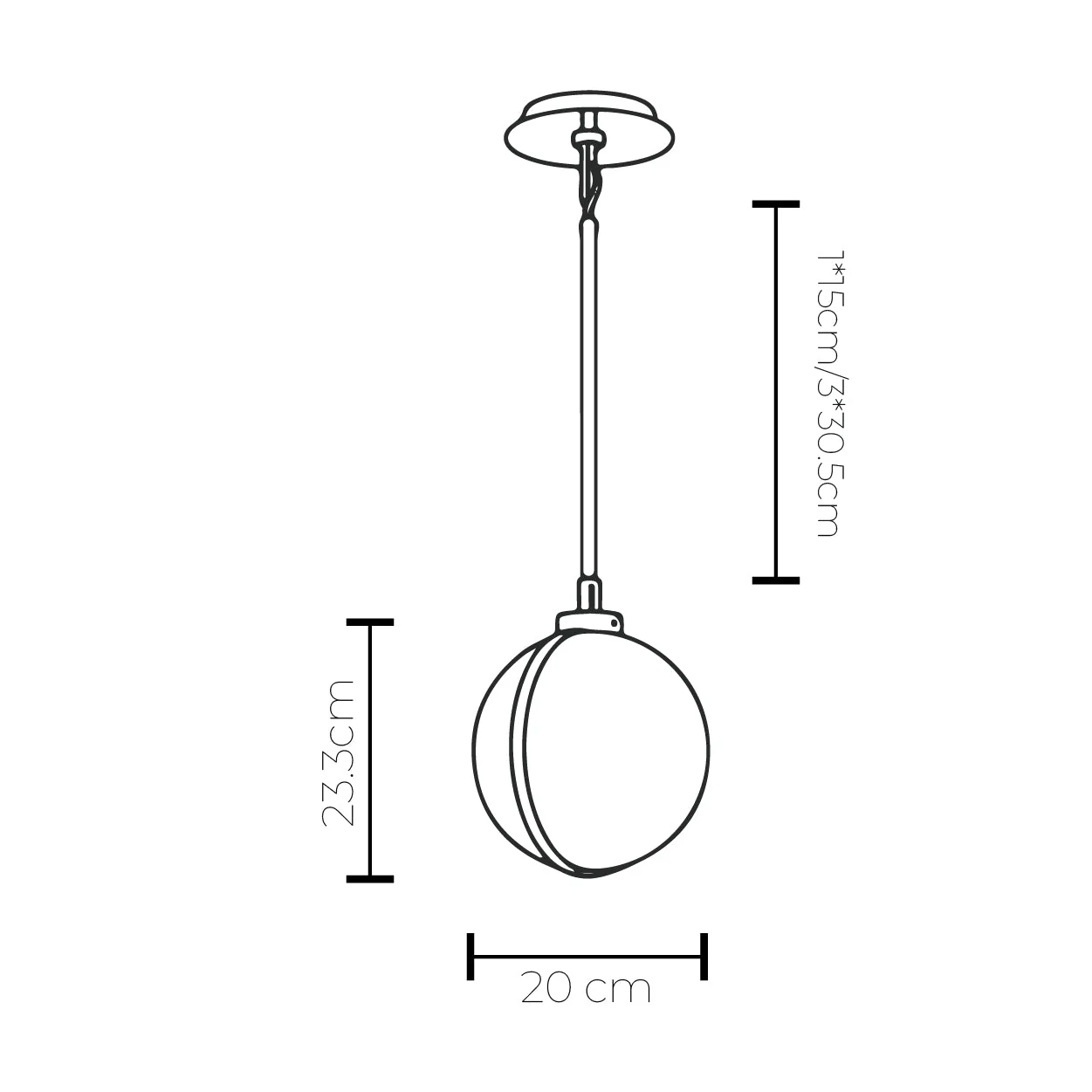 Luster Marble Pendant | Lighting Creations - Image 2
