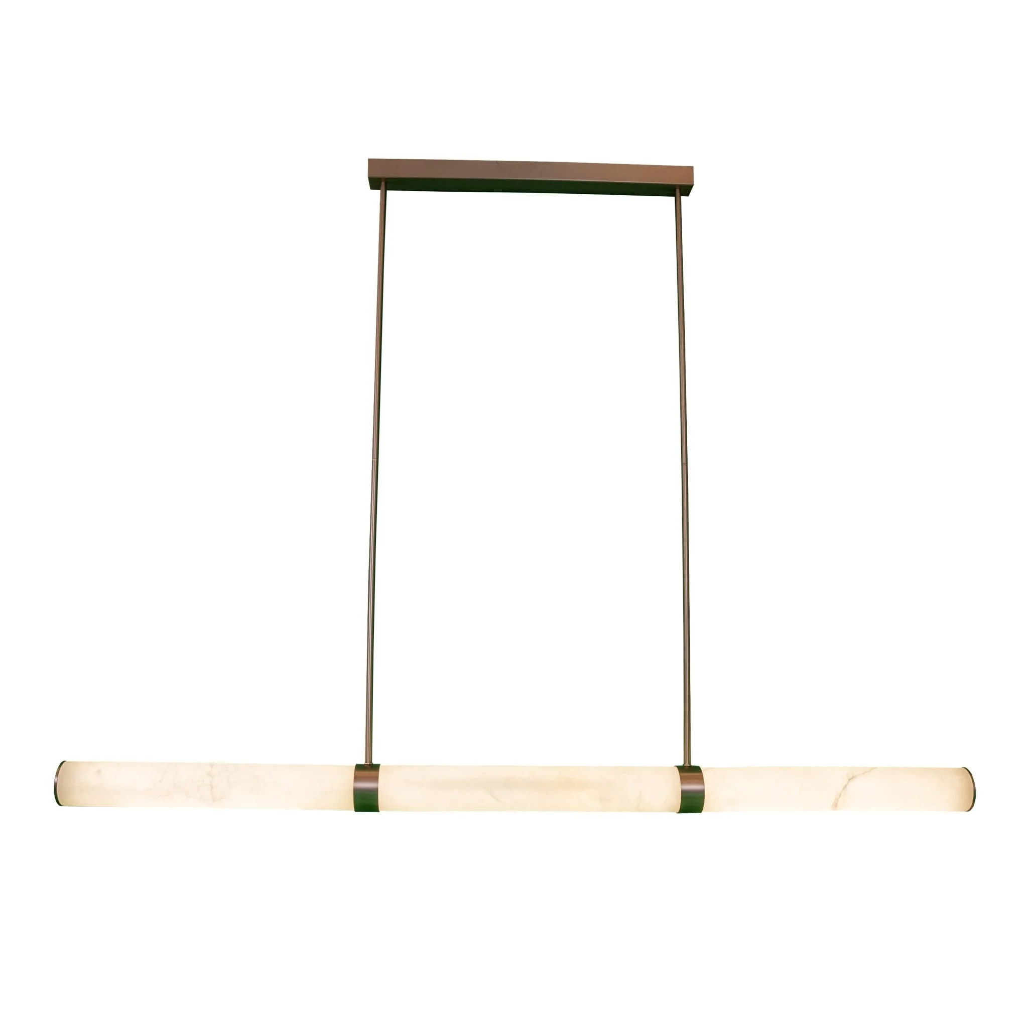 MADISON Spanish Marble Linear LED Pendant - Black, Brass, Antique Brass and Coffee | Lighting Creations - Image 2