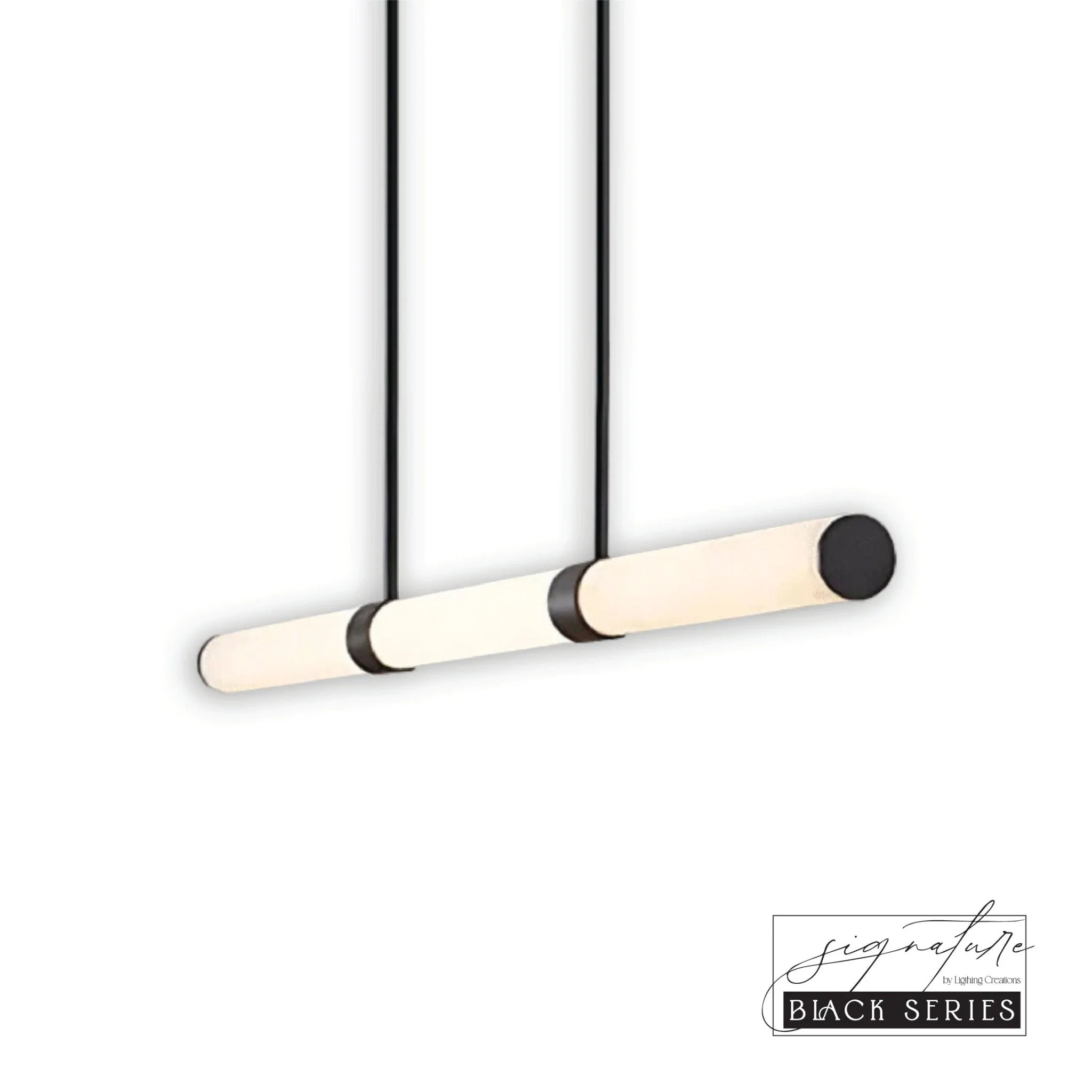 MADISON Spanish Marble Linear LED Pendant - Black, Brass, Antique Brass and Coffee | Lighting Creations - Image 5
