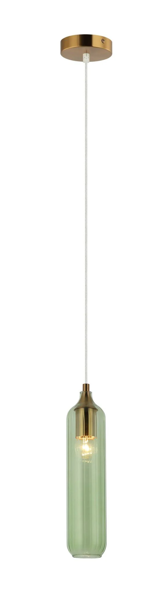 Manga Glass Cylinder Pendant Light in Smokey Black, Green, Blue, Amber, Clear - Image 3